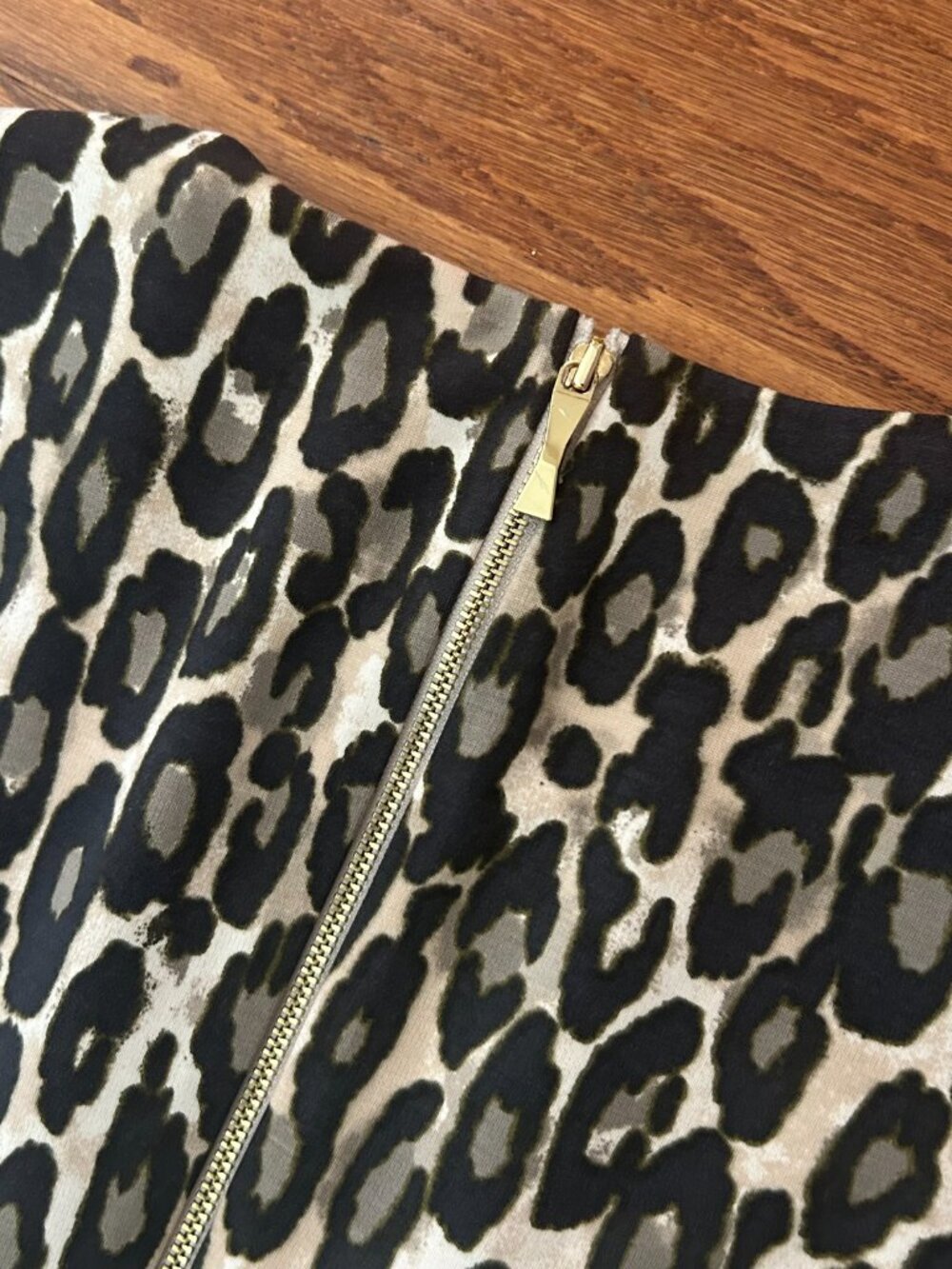 NWT Kate Spade New York Autumn Leopard Fit-and-Flare Dress Classic Beige Size 6 - Picture 12 of 15